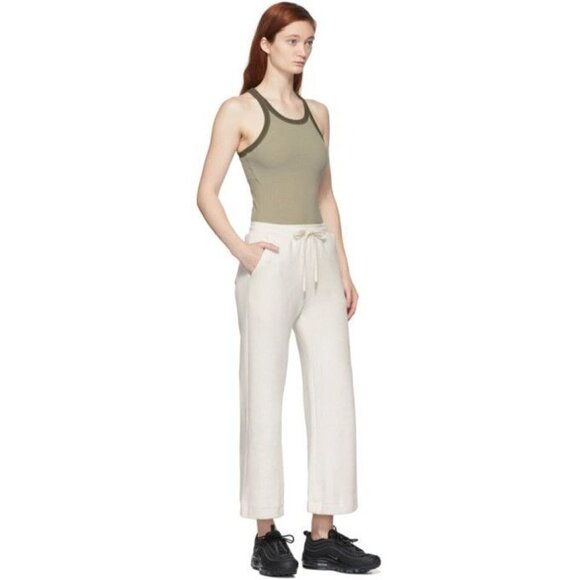 John Elliott Cotton Corduroy Cropped Sweatpants in Basalt Small New - Picture 5 of 15